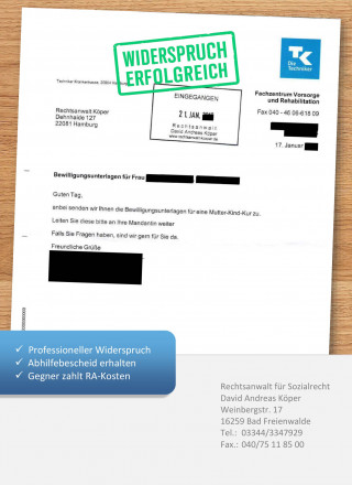 Techniker Widerspruch Mutter-Kind-Kur